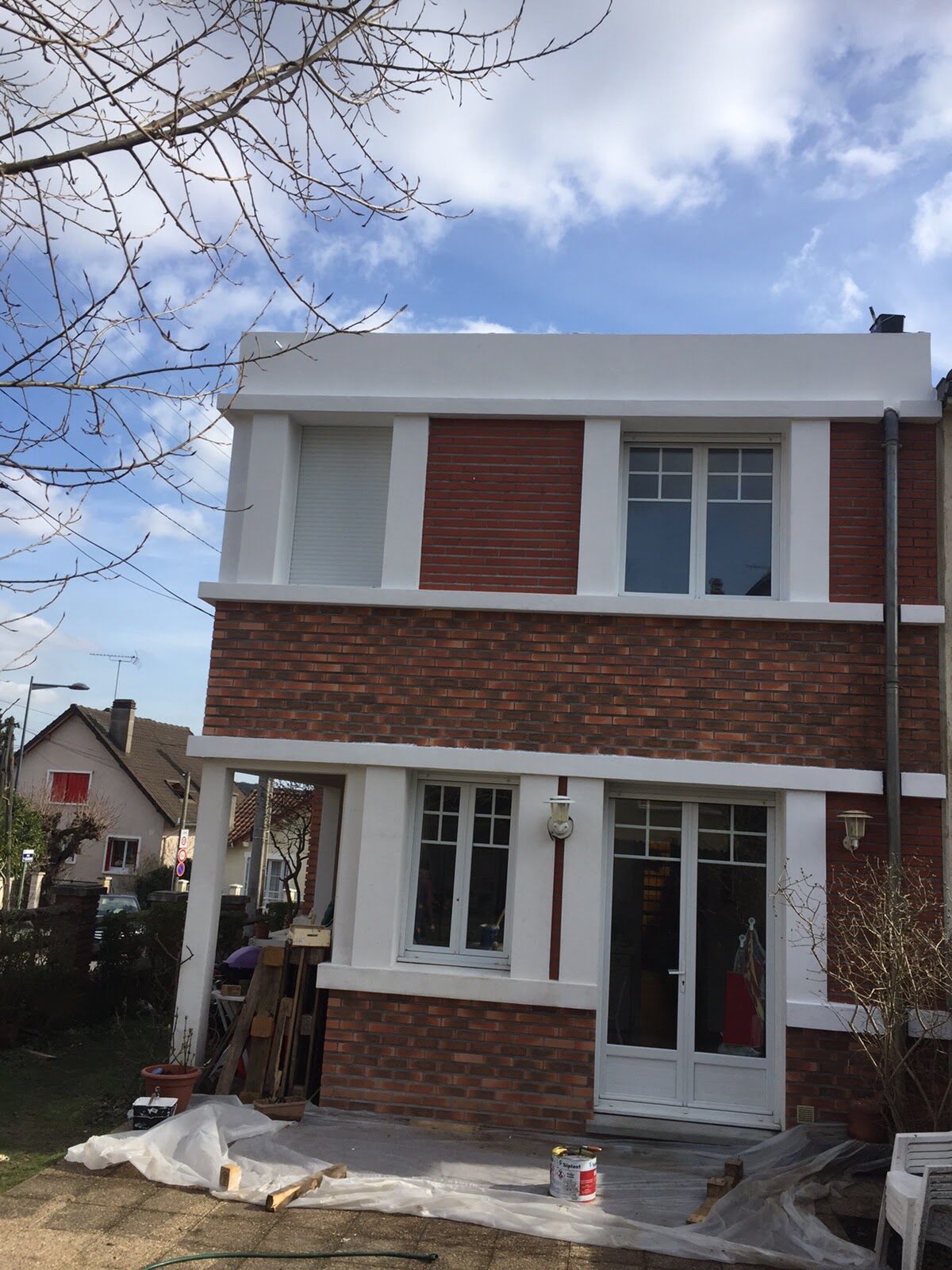 Rénovation de façade en briques